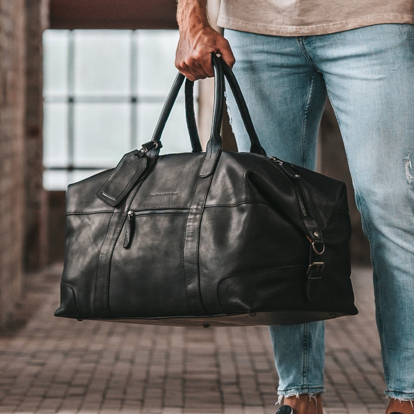 Portsmouth Full-Grain Leather Weekender Bag da Donna