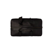 Portsmouth Full-Grain Leather Weekender Bag da Donna - Structured Side Profile Showing Gusset Depth &amp; Expansion Capacity