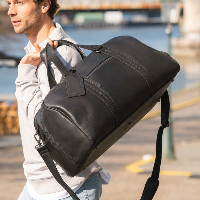 Rivaro Full-Grain Leather Weekender Bag da Donna