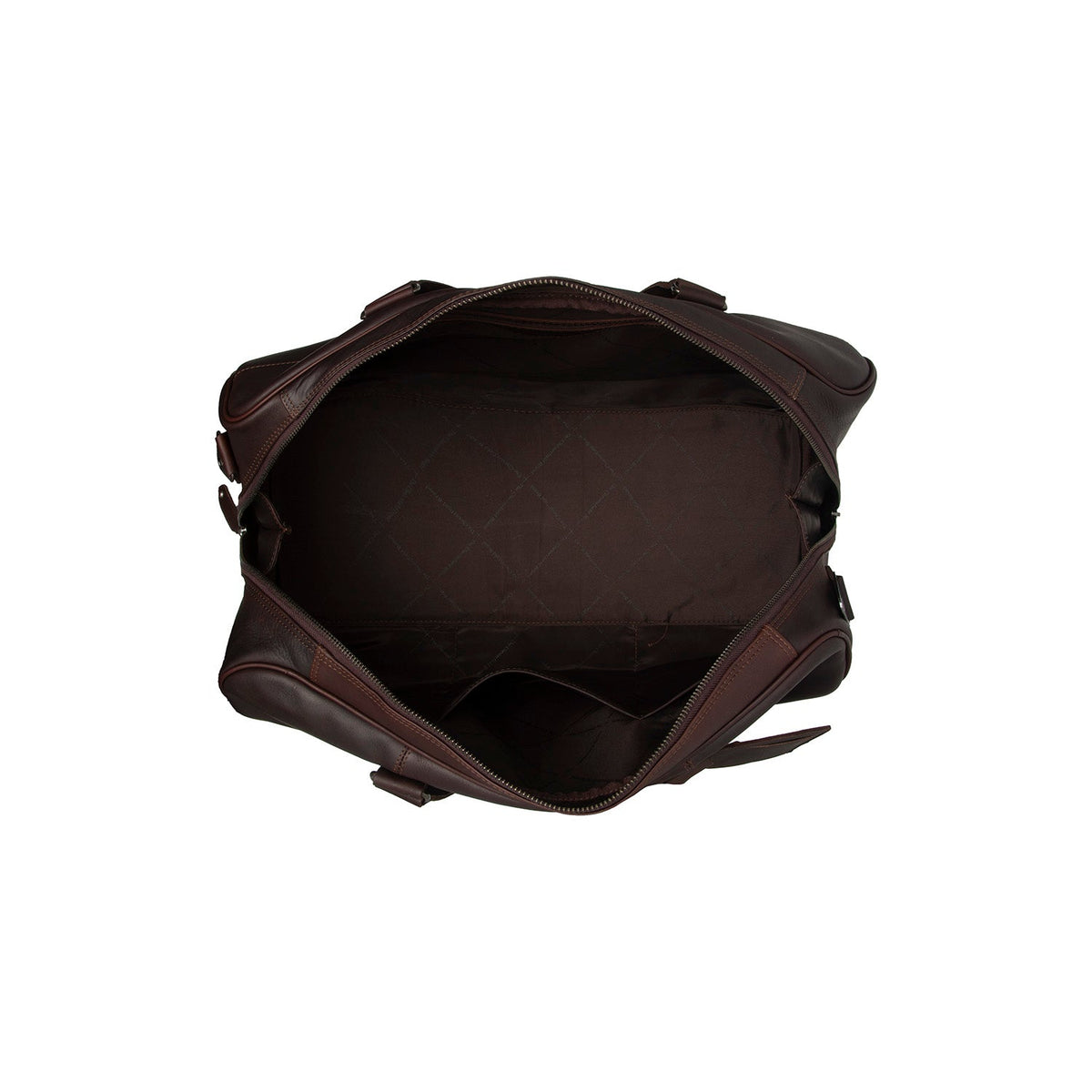 Brown Leather Weekender Bag Rivaro, detail view 4