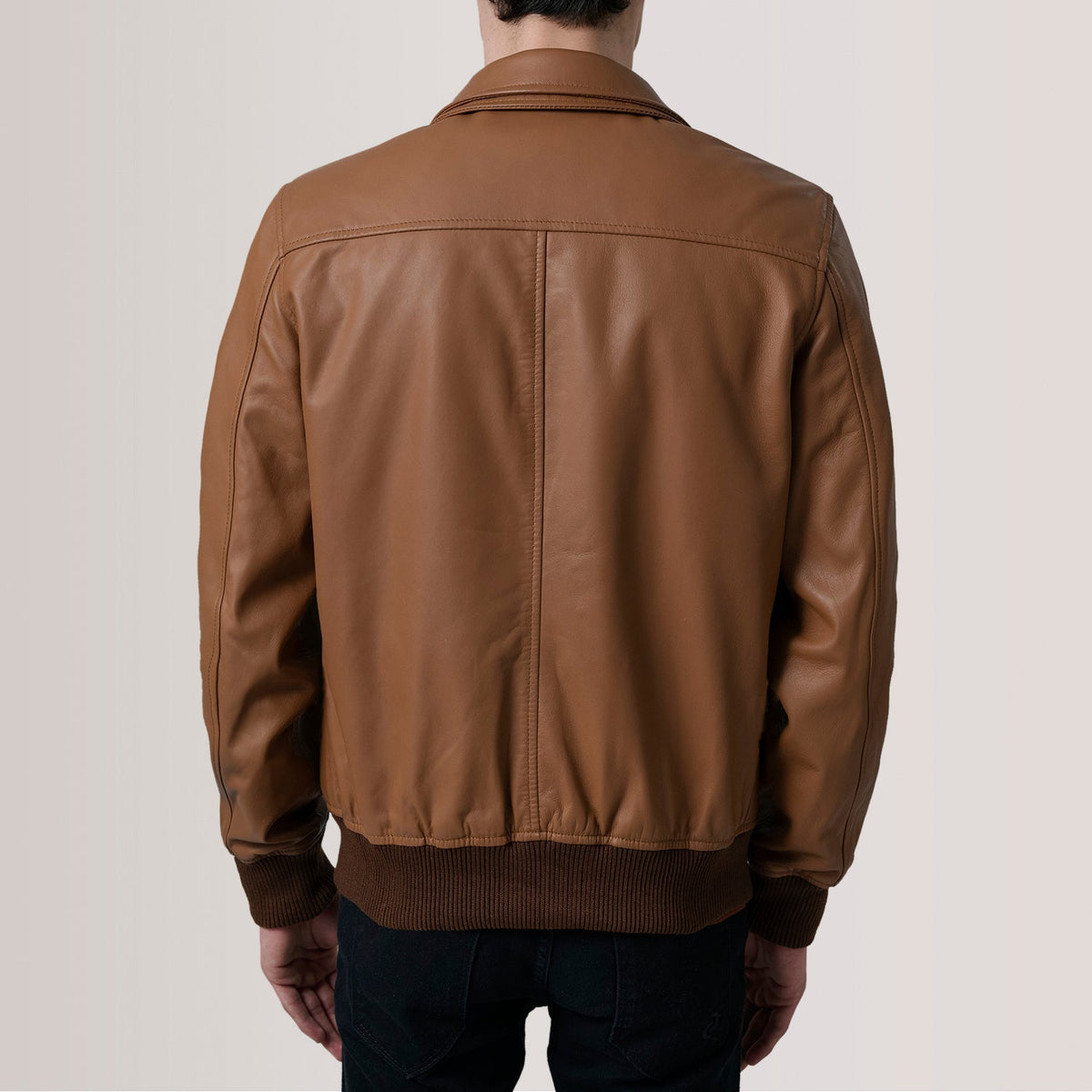 Lester Marrone Suede Bomber in Pelle da Uomo – Vista prodotto alternativa 5