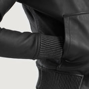 Luna Hooded Bomber in Pelle da Donna – Vista prodotto alternativa 6