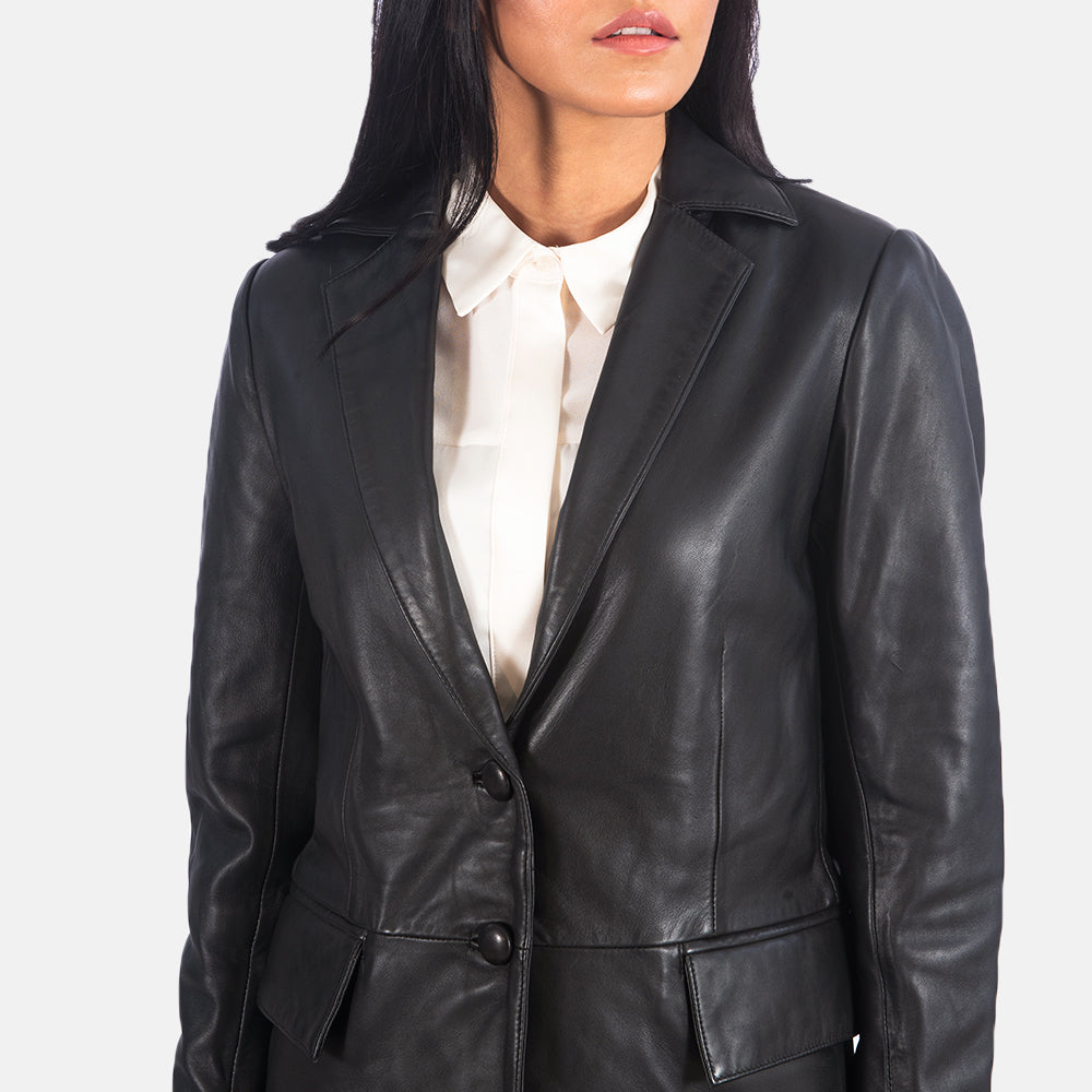 Marilyn Blazer in Pelle da Donna – Vista prodotto alternativa 6