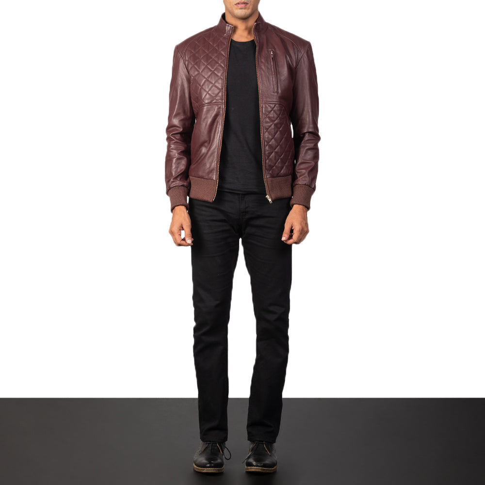 Moda Bomber in Pelle da Uomo – Vista prodotto alternativa 4