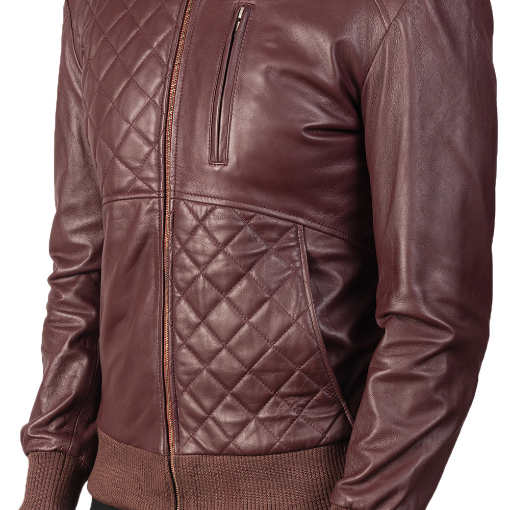 Moda Bomber in Pelle da Uomo – Vista prodotto alternativa 5
