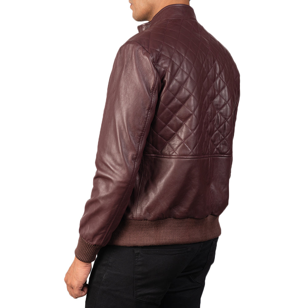 Moda Bomber in Pelle da Uomo – Vista prodotto alternativa 6