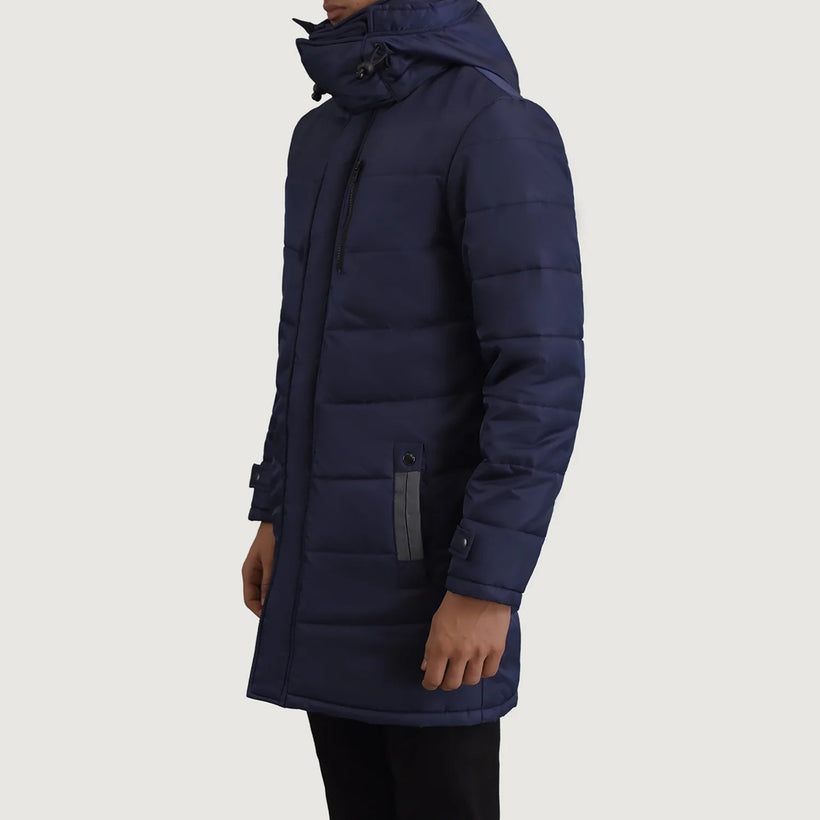 Moore Blu Hooded Parka da Uomo