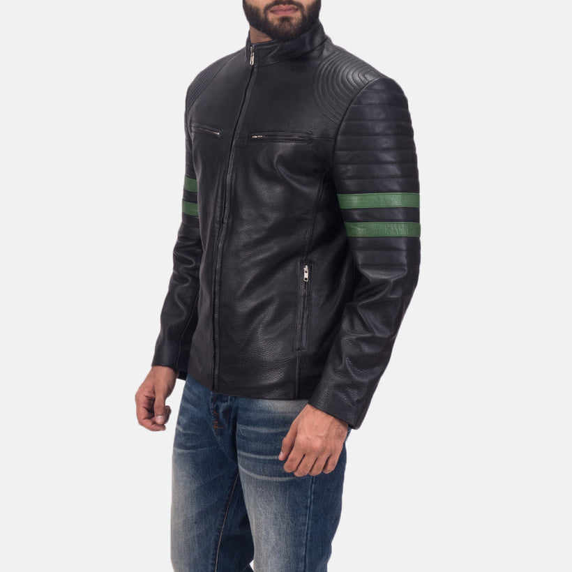 Night Trooper Giacca in Pelle da Uomo