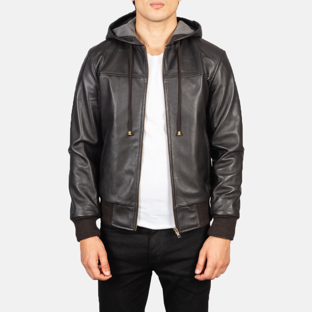 Nintenzo Bomber in Pelle da Uomo – Vista prodotto alternativa 1