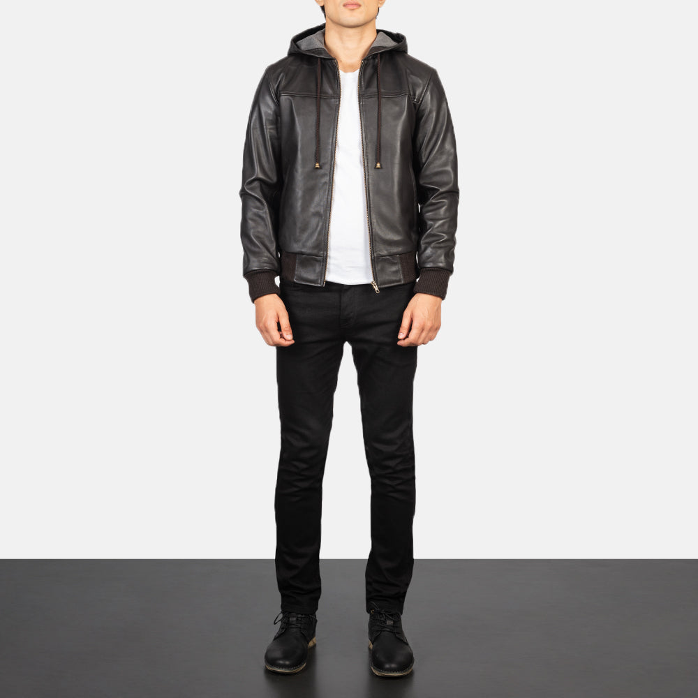 Nintenzo Bomber in Pelle da Uomo – Vista prodotto alternativa 3