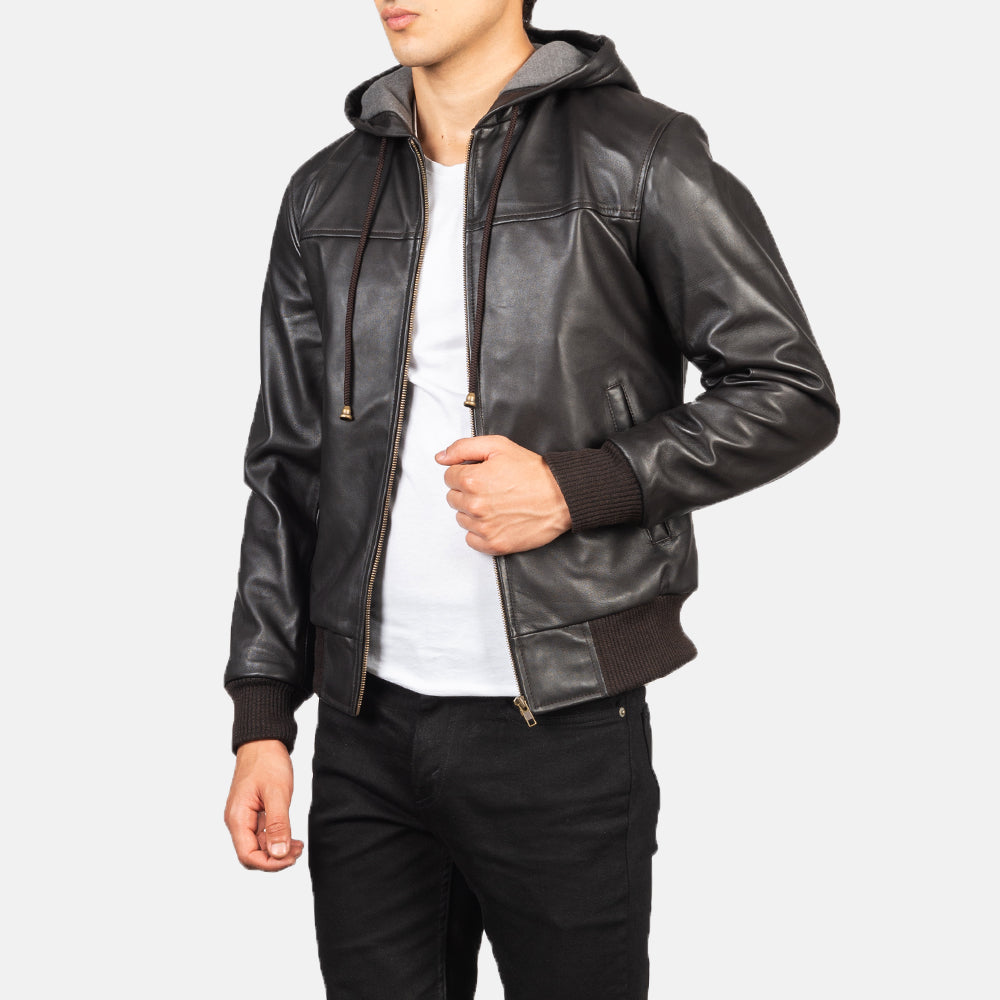Nintenzo Bomber in Pelle da Uomo – Vista prodotto alternativa 6