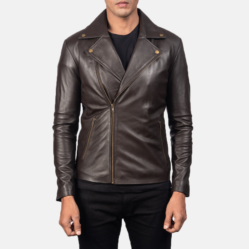Noah Giacca Biker in Pelle da Uomo – Vista prodotto alternativa 3