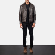 Noah Giacca Biker in Pelle da Uomo – Vista prodotto alternativa 4