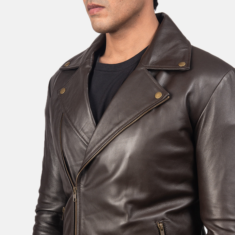 Noah Giacca Biker in Pelle da Uomo – Vista prodotto alternativa 6