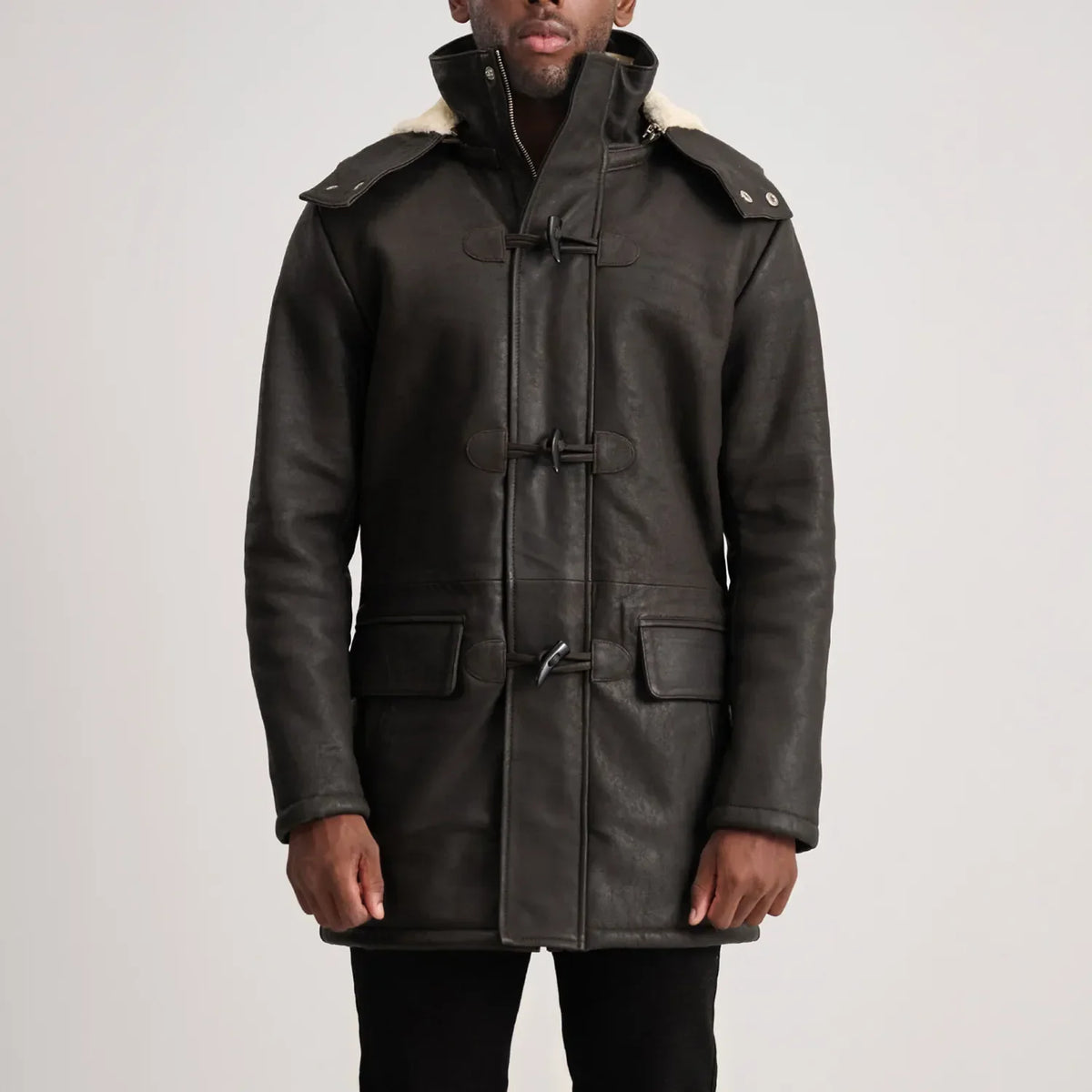 Nolan Cappotto in Pelle da Uomo – Vista prodotto alternativa 1