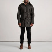 Nolan Cappotto in Pelle da Uomo – Vista prodotto alternativa 3