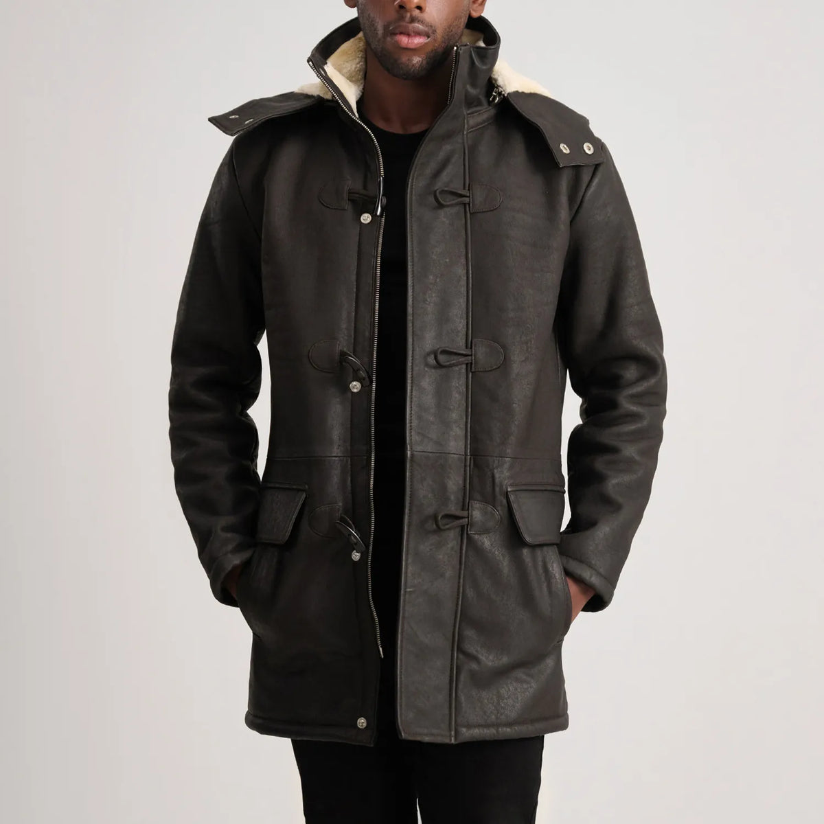 Nolan Cappotto in Pelle da Uomo – Vista prodotto alternativa 4