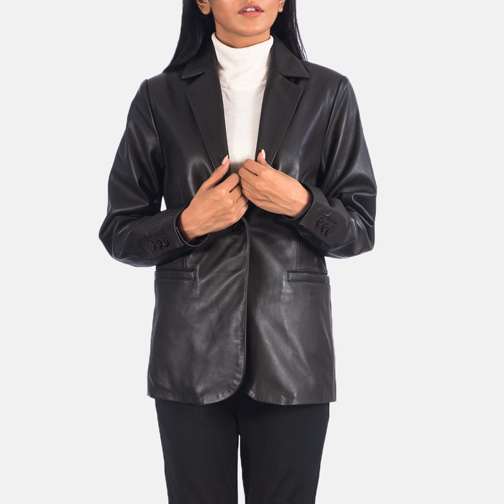 Norma Blazer in Pelle da Donna – Vista prodotto alternativa 2