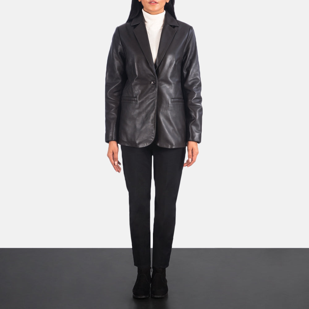 Norma Blazer in Pelle da Donna – Vista prodotto alternativa 4