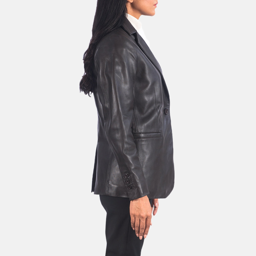 Norma Blazer in Pelle da Donna – Vista prodotto alternativa 5