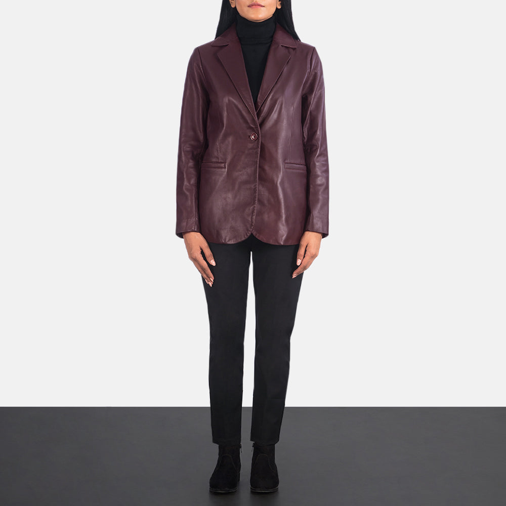 Norma Blazer in Pelle da Donna – Vista prodotto alternativa 3
