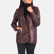 Norma Blazer in Pelle da Donna – Vista prodotto alternativa 4