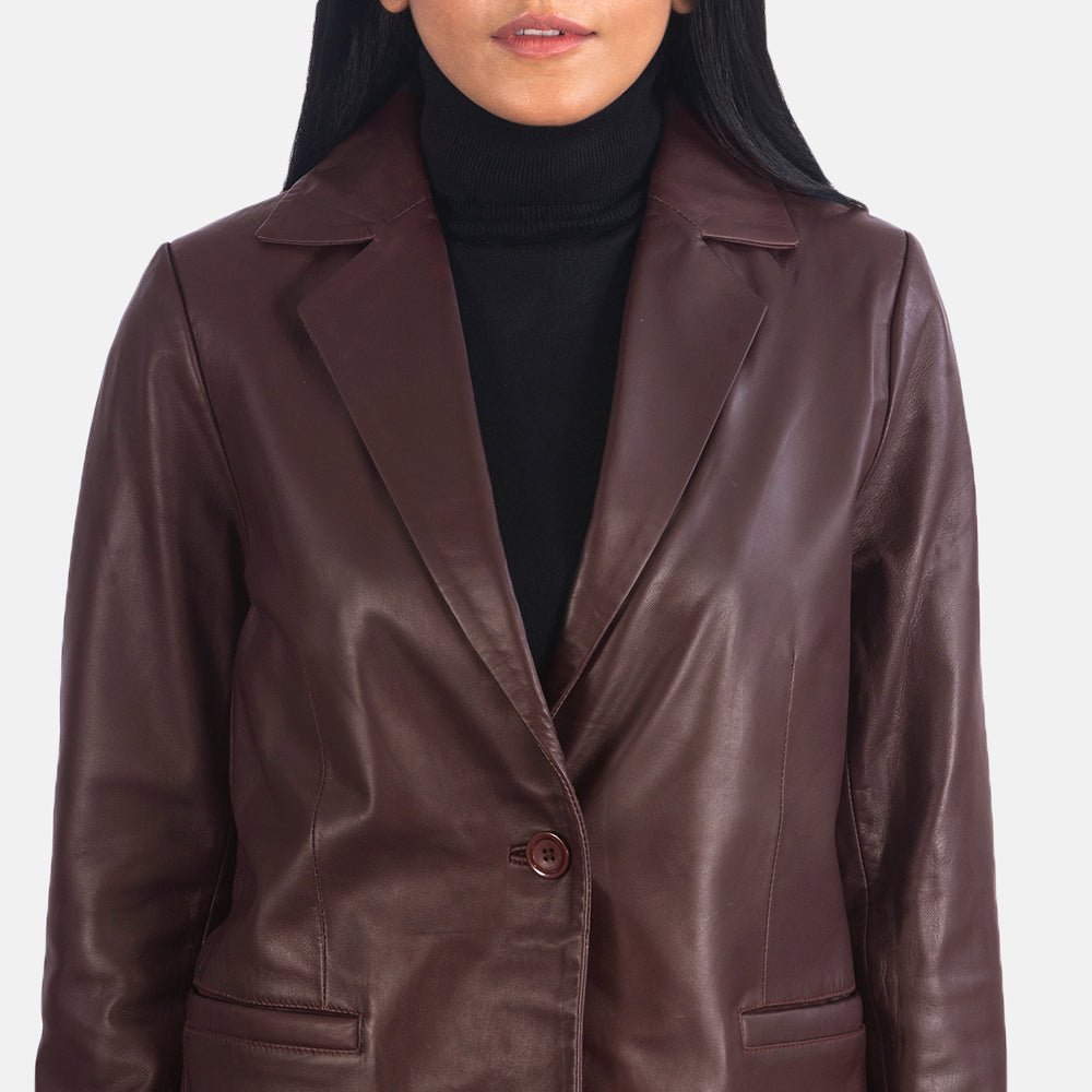 Norma Blazer in Pelle da Donna – Vista prodotto alternativa 6