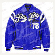 
Encrusted Varsity Giacca in Pelle (Navy) da Donna