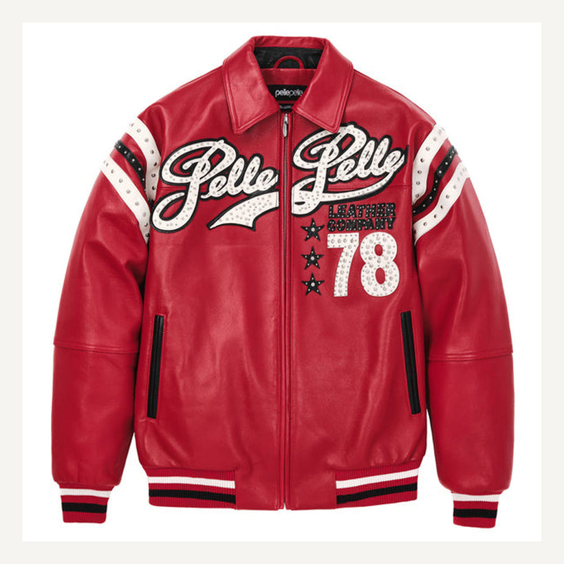Varsity Giacca in Pelle da Donna