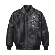 
Premium Embroidered Giacca in Pelle da Donna