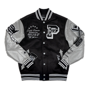 
World Famous Varsity Giacca in Pelle da Donna