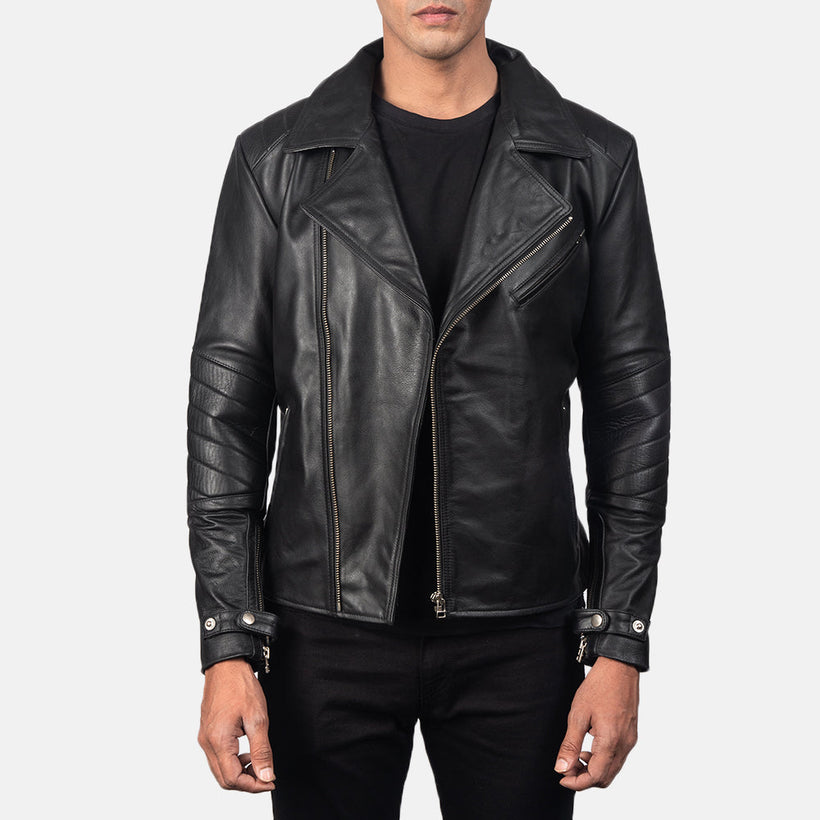 Raiden Giacca Biker in Pelle da Uomo