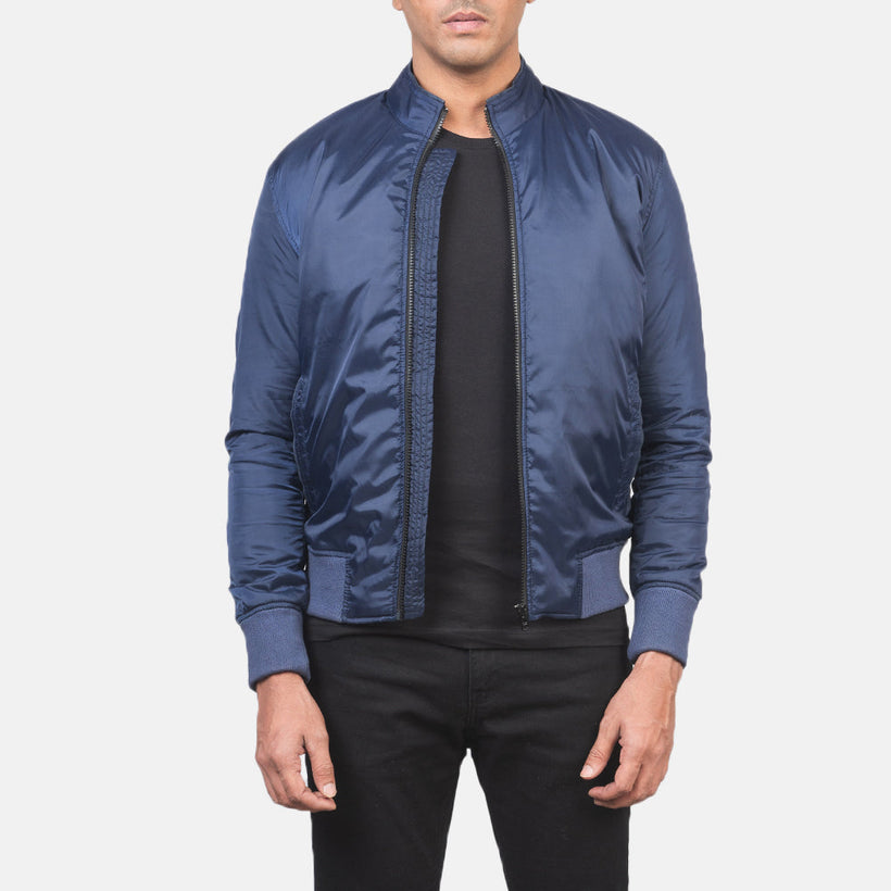 Ramon Blu Bomber in Pelle da Uomo