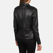 Rave Marrone Giacca Biker in Pelle da Donna – Vista prodotto alternativa 5
