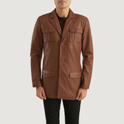 Ray Cutler Giacca in Pelle da Uomo – Vista prodotto alternativa 4
