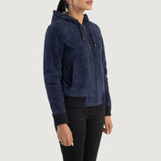 
Rebella Hooded Bomber in Pelle da Donna – alternate product view 2