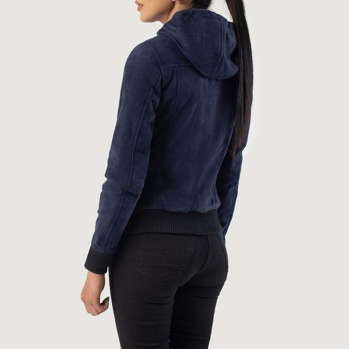 
Rebella Hooded Bomber in Pelle da Donna – alternate product view 5