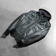 Roslyn Hooded Bomber in Pelle da Donna – Vista prodotto alternativa 8
