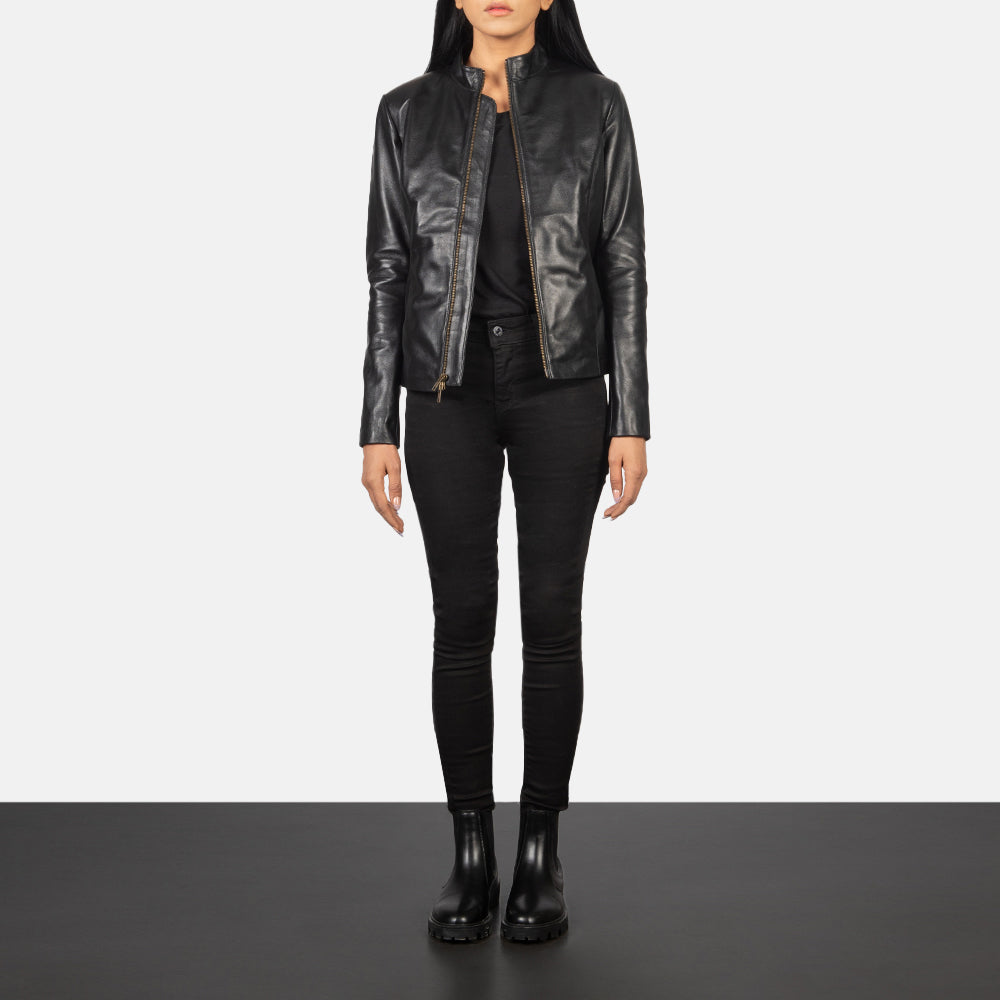 Rumella Giacca Biker in Pelle da Donna – Vista prodotto alternativa 3