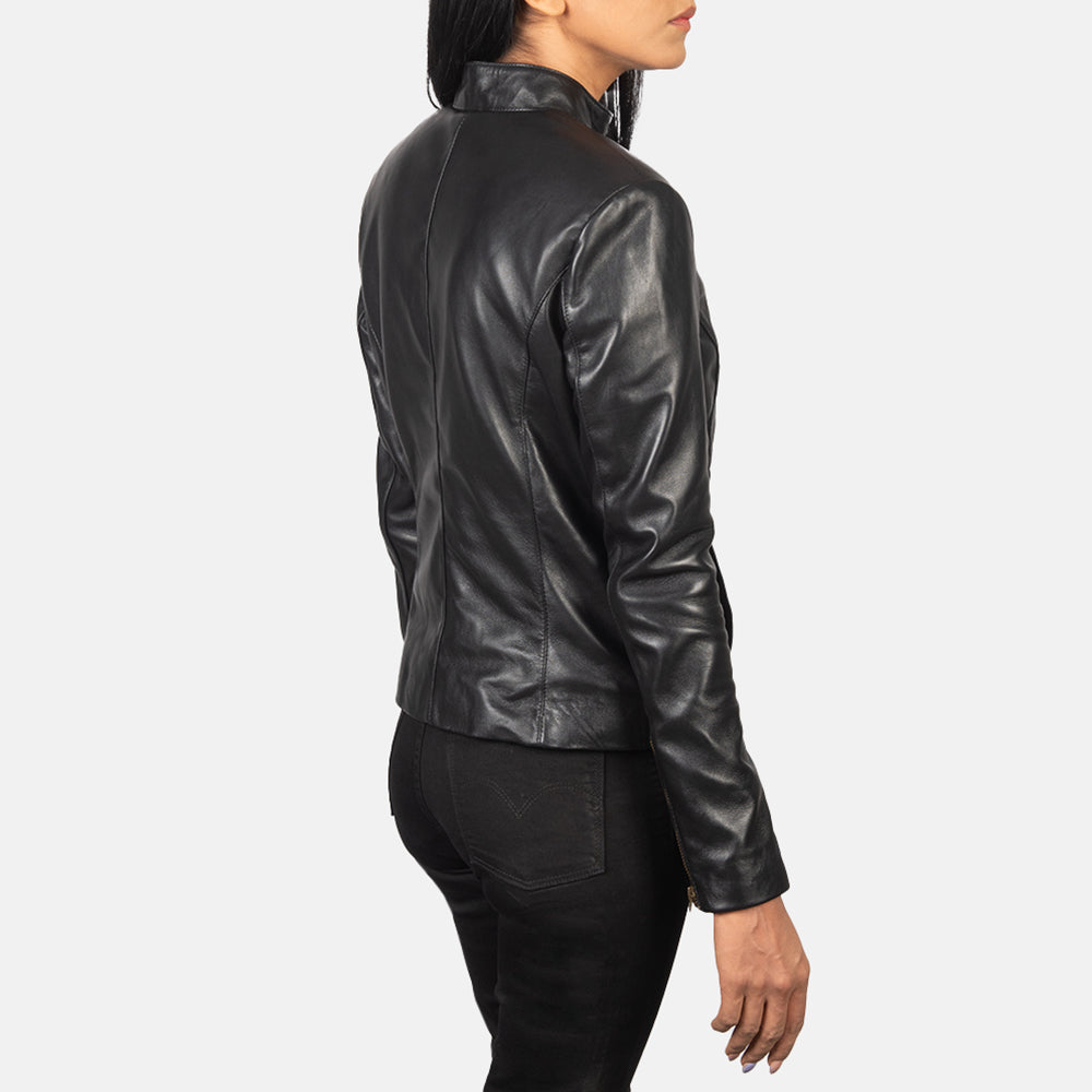 Rumella Giacca Biker in Pelle da Donna – Vista prodotto alternativa 5