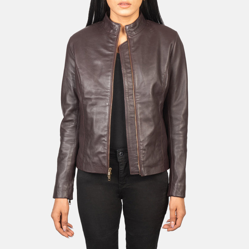 Rumella Giacca Biker in Pelle da Donna