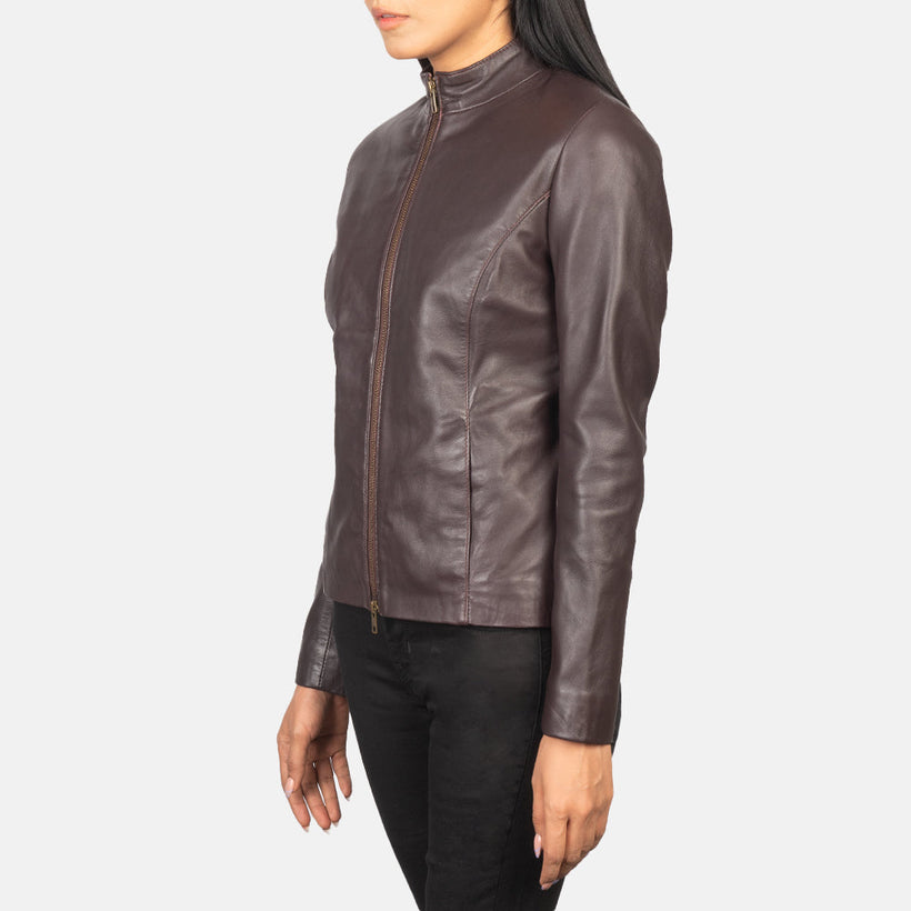 Rumella Giacca Biker in Pelle da Donna