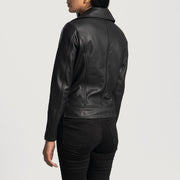 Rumy Bordeaux Giacca Biker in Pelle da Donna – Vista prodotto alternativa 5