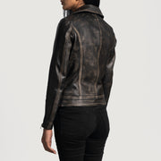 Rumy Bordeaux Giacca Biker in Pelle da Donna – Vista prodotto alternativa 5