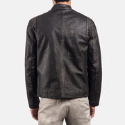 Rustic Giacca Biker in Pelle da Uomo – Vista prodotto alternativa 5