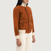 
Sasha A1 Bomber in Pelle da Donna – alternate product view 2