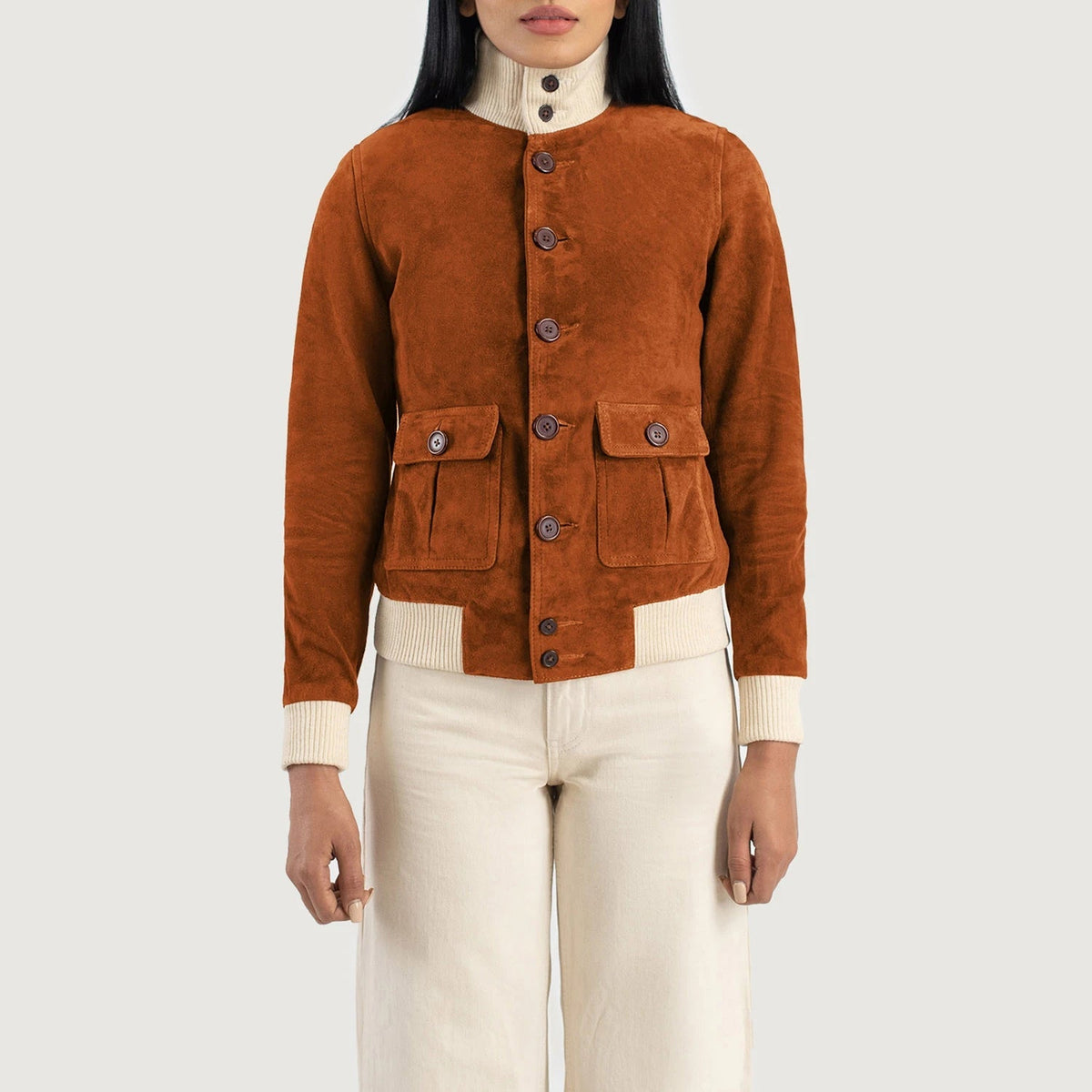 
Sasha A1 Bomber in Pelle da Donna – alternate product view 4