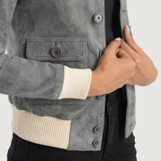 
Sasha A1 Bomber in Pelle da Donna – alternate product view 6