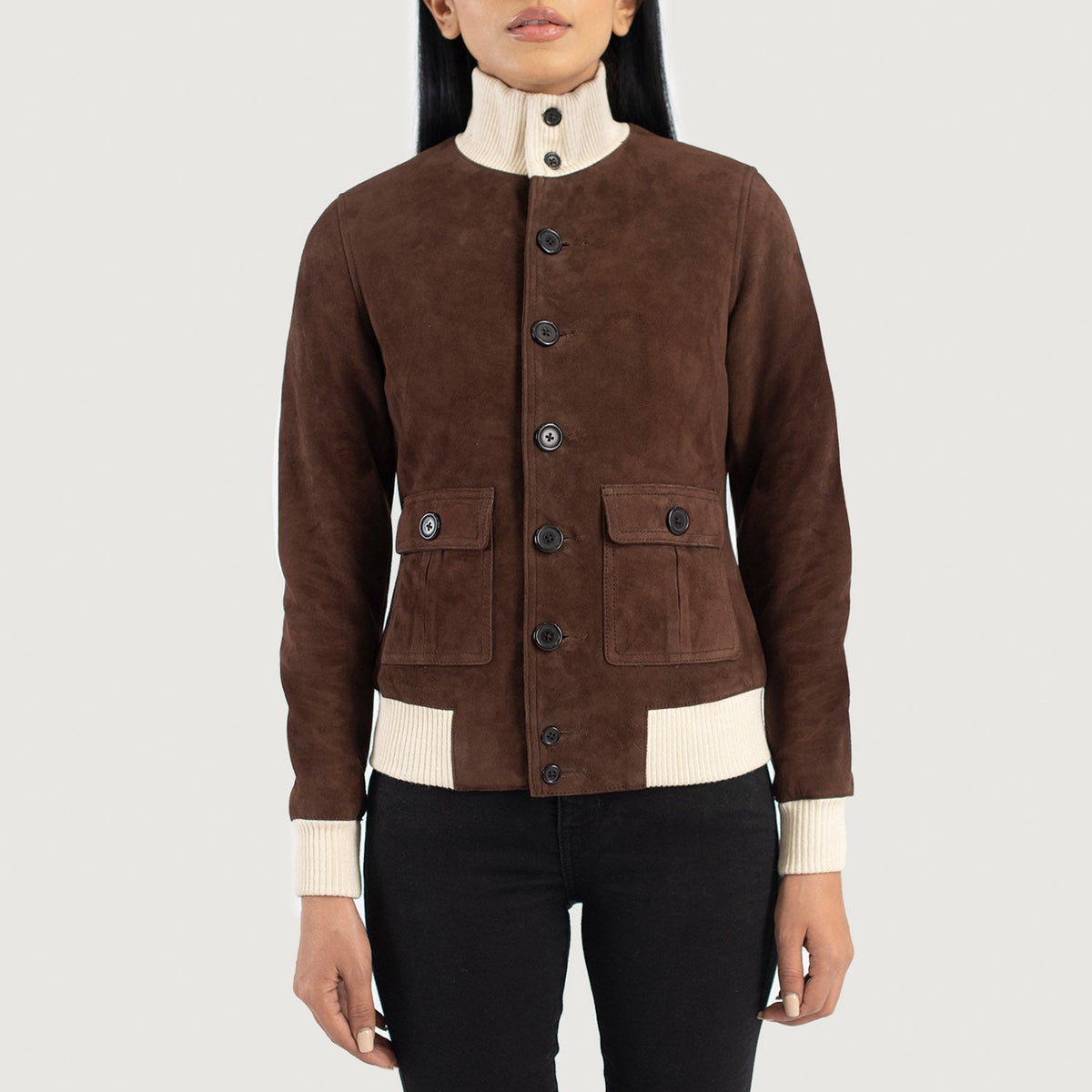 
Sasha A1 Bomber in Pelle da Donna – alternate product view 4