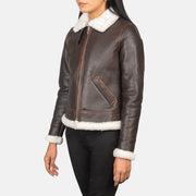 Sherilyn B-3 Nero Bomber in Pelle da Donna – Vista prodotto alternativa 2
